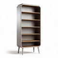 Regał do przechowywania w biurze z metalu i płyty MDF - 80 x 40 x 180cm