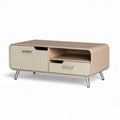 Stolik kawowy z szufladami w nowoczesnym stylu z płyty MDF - 120 x 60 x 45cm